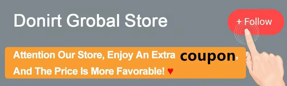 Image shows a banner for "Lacatang Shop" in white text on a grey background. A red button with "+ Follow" and an illustrated hand is on the right. Below, text in an orange box reads "Attention Our Store, Enjoy An Extra Coupon And The Price Is More Favorable! ♥". Perfect for finding your next 2024 New Portable 1.5L Multi-function Pot Rice Cooker Electric Cooking Stir Frying Noodle Pot Mini Hot Pot Household Dormitory!