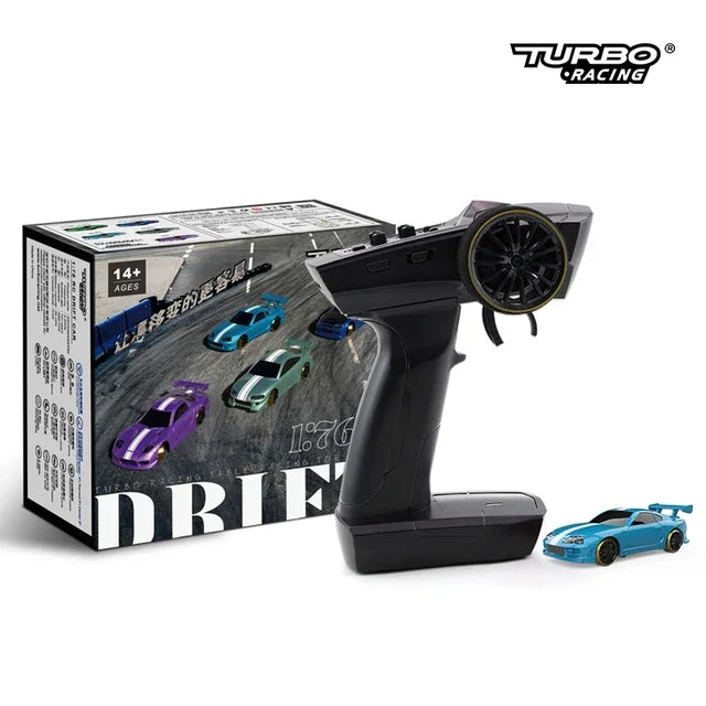 Turbo Racing 1:76 C64 C73 C72 C71 C74 Drift RC Car With Gyro Radio Full Proportional Remote Control Toys RTR Kit