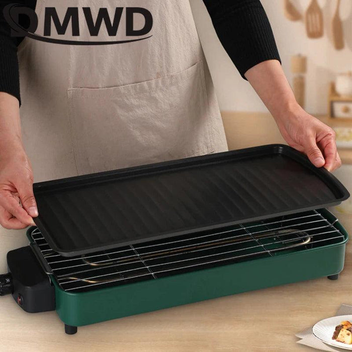 DMWD 1200W Home Electric Grill Indoor Smokeless Food Barbecue Grill DMWD 1200W Home Electric Grill Indoor Smokeless Food Barbecue Grill -  Other AliExpress Lacatang Shop 