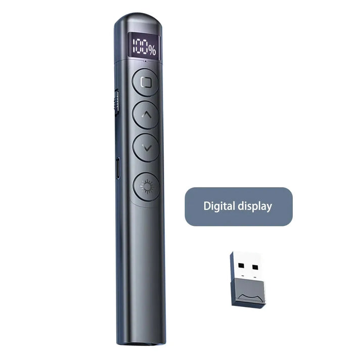 Wireless Presenter Red Laser Page Turning Pen 2.4G Volume Remote Control PPT Presentation USB PowerPoint Pointer Mouse