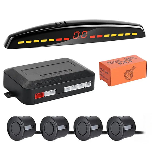 Risingon Car Parktronic LED Parking Sensor Kit Radar Display Backup Monitor Detector System Risingon Car Parktronic LED Parking Sensor Radar Display System  Lacatang Shop Lacatang Shop 