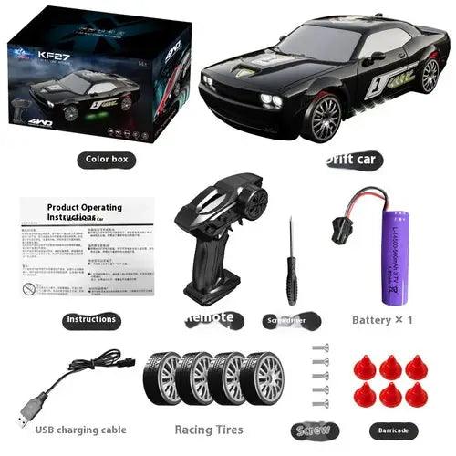 2.4G RC CAR With LED Light 4WD Remote Control Drift Cars Professional Remote Control Drift Car - 4WD RC LED Light Other AliExpress Lacatang Shop 