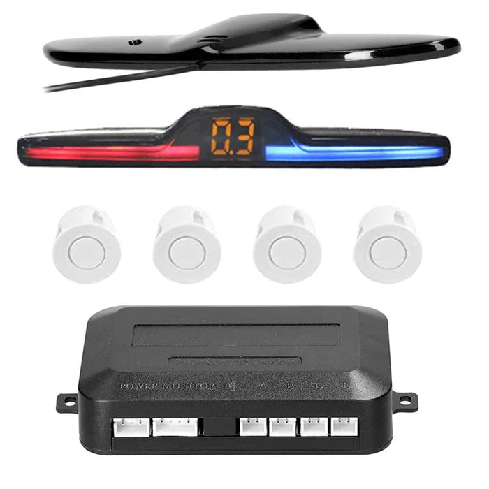 Car Reverse Radar Kit Vehicle Parking Sensor System with 4 Sensors Backup Assist System with LED Distance Display Sound Warning 

Enhance Parking Safety with Car Reverse Radar System - LED Display, 4 Sensors & Sound Warning  Lacatang Shop Lacatang Shop 