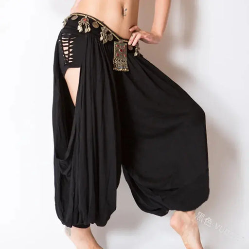 5XL Casual Women Bottoms Harem Pants Sports Baggy Hippie Sexy Hollow Out Streetwear Loose Beach Trousers Ropa Mujer Talla Grande.