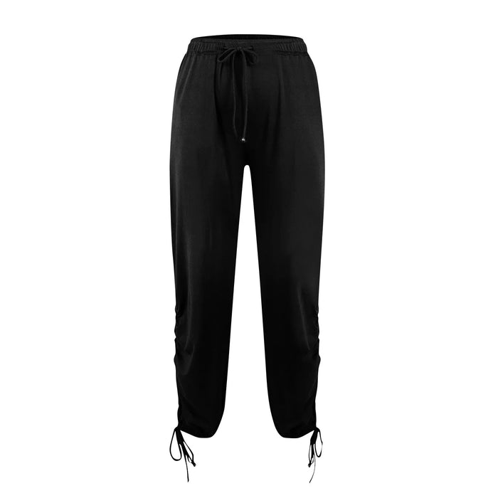 Casual Trousers For Womens Soild Harlan Pants Baggy Women'S Slacks Thin Summer Streetwear With· Hem Drawstring Ropa De Mujer Casual Trousers For Womens Soild Harlan Pants Baggy Women'S Slacks   Lacatang Shop Lacatang Shop 