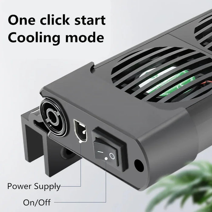 Aquarium Fish Tank Temperature Control Cooling Fan System - 2/3/4/5 Fan Set for Marine Ponds and Accessories