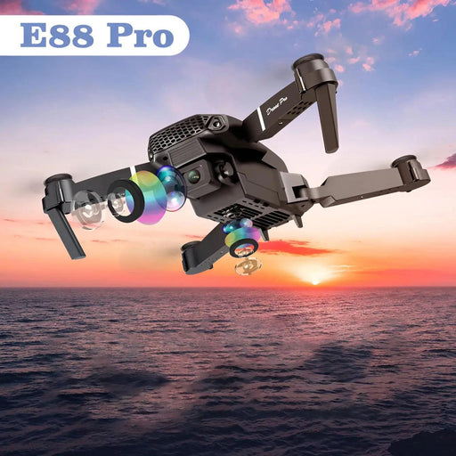 Toy drone E88 remote control small aircraft dual camera HD quadcopter Toy Drone E88 - HD Camera and Remote Control Other AliExpress Lacatang Shop 