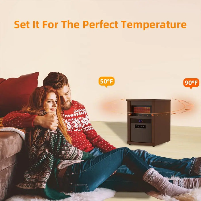 Over Heat Safety Protection Electric Portable Indoor Household Living Room Bedroom Air Space Infrared Quartz Cabinet Heater