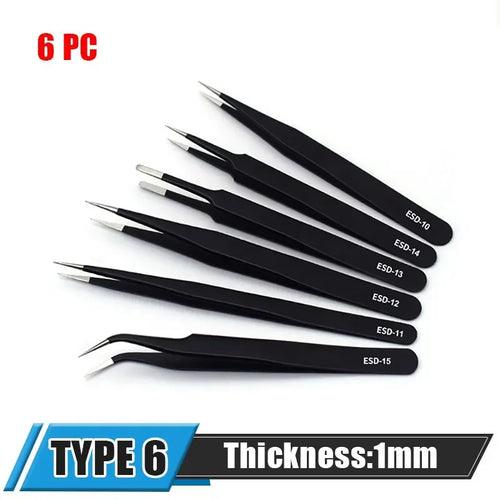 ESD Anti-Static Stainless Steel Tweezers Precision Maintenance ESD Anti-Static Stainless Steel Tweezers Precision Maintenance -  Other AliExpress Lacatang Shop 