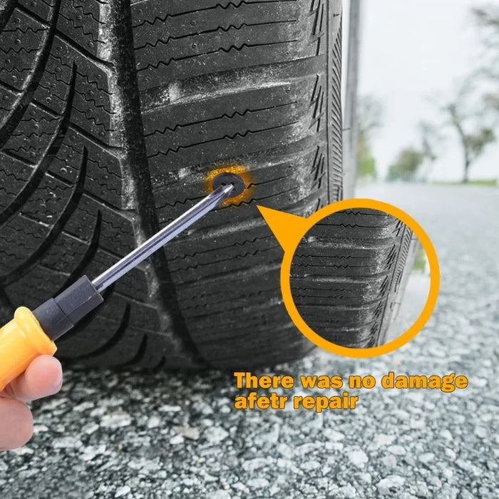 Tire Repair Nail Kit for Cars, Motorcycles, Scooters, and Bikes - Rubber and Metal Sealant Tools for Quick Puncture Fixes