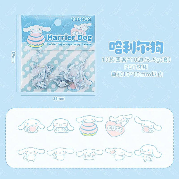 100pcs Sanrio Cartoon Sticker Pochacco Kuromi Melody Kitty Kawaii Stickers Student Stationery Supplies Birthday Gifts 100pcs Sanrio Cartoon Sticker Pochacco Kuromi Melody Kitty Kawaii   Lacatang Shop Lacatang Shop 