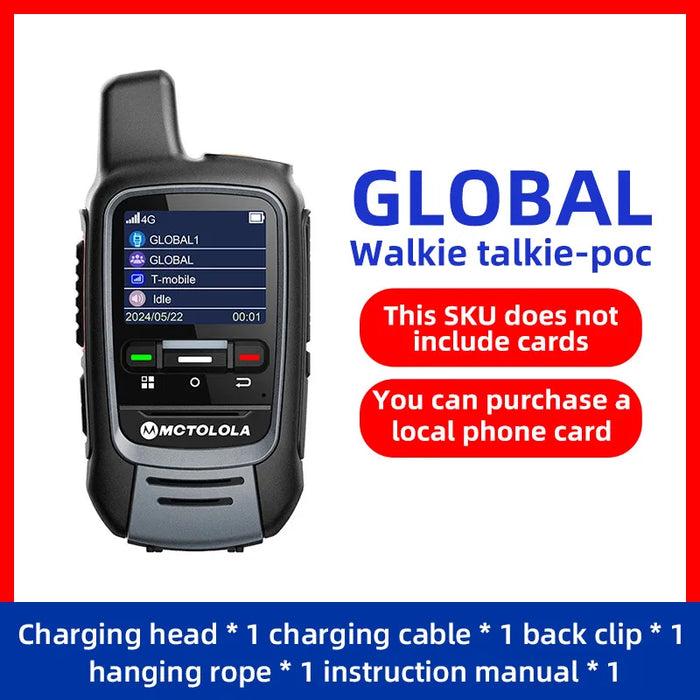 MOTOLOLA Global -4G POC walkie talkie, 5000 kilometers remote walkie talkie, global police civilian fleet walkie talkie (free)