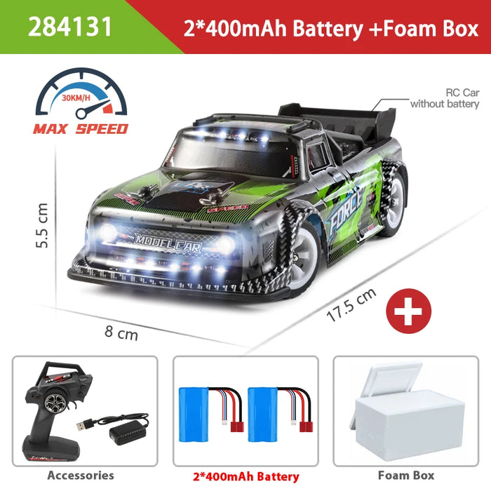 WLtoys 1:28 284131 284161 2.4G High-Speed 4WD Mini RC Racing Car - 30KM/H Remote Control Drift Toy for Kids and Gifts