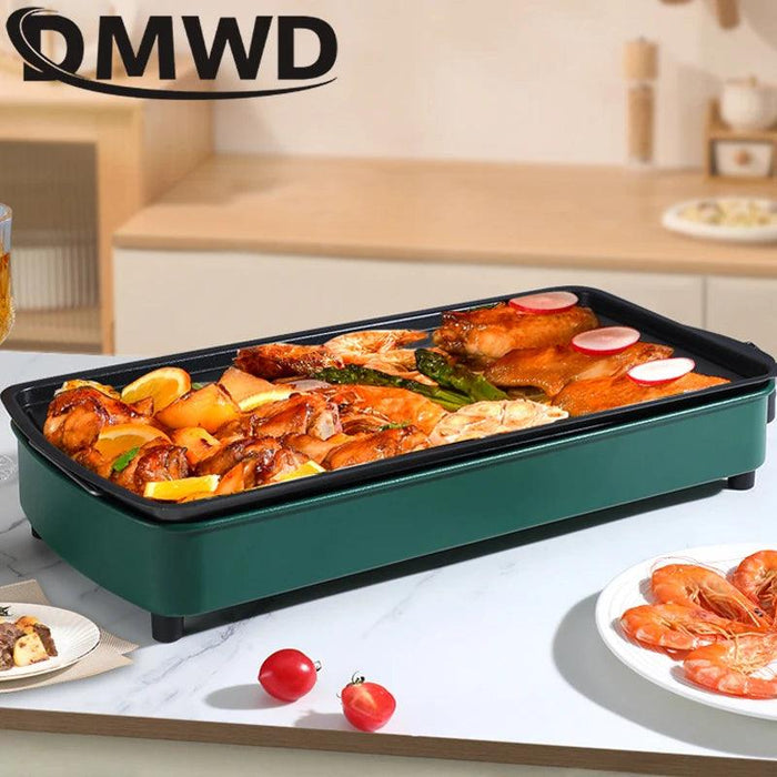 DMWD 1200W Home Electric Grill Indoor Smokeless Food Barbecue Grill DMWD 1200W Home Electric Grill Indoor Smokeless Food Barbecue Grill -  Other AliExpress Lacatang Shop 