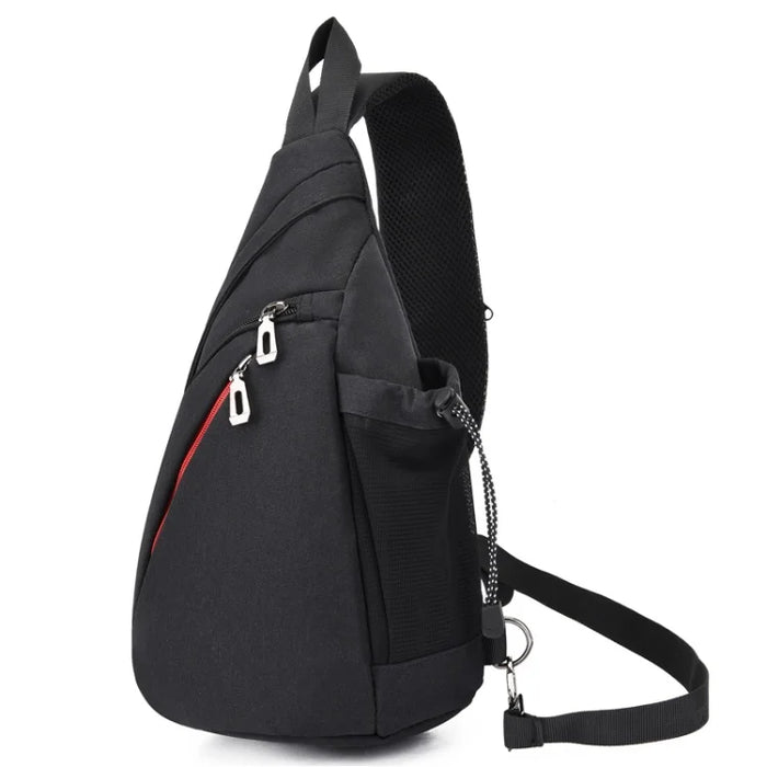 Oxford Cloth Chest Bag Men's Fashionable Crossbody Bag Outdoor Multifunctional Lightweight Casual Small Backpack