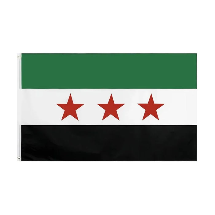 Funny Sticker Flag Map Of Syria Car Party Supplies Arab Republic Syria Three Star Flag Stainless Steel Thermos Cup Party Sticker