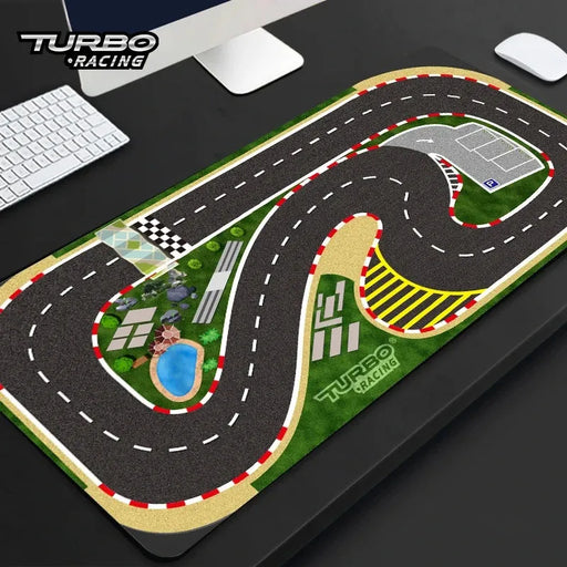 Portable Turbo Racing Rubber Track Mat for 1:76 RC Cars - 160x90cm & 180x80cm Options - Lacatang Shop