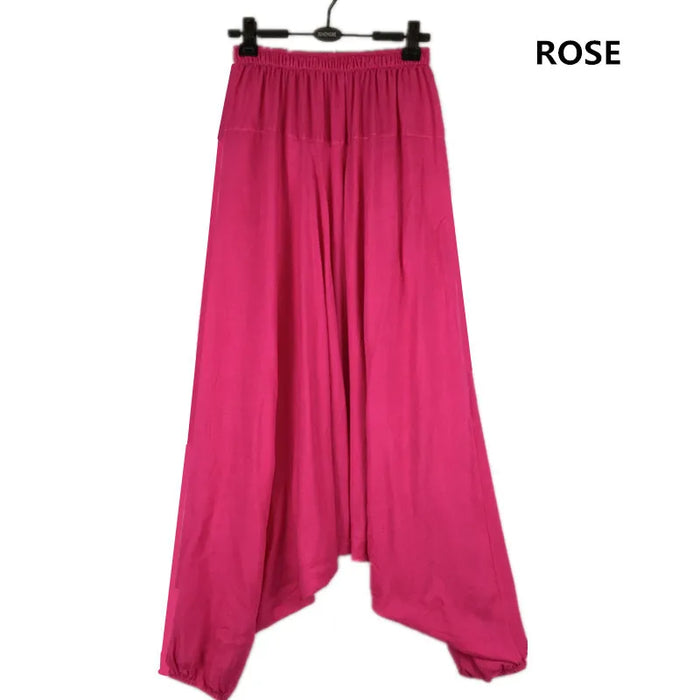 2024 Spring Women Casual Loose Harem Pants Solid Elastic Waist Summer Wide Leg Pants Plus size Cotton linen Trousers 4XL 5XL 2024 Spring Women Casual Loose Harem Pants Solid Elastic Waist Summer   Lacatang Shop Lacatang Shop 