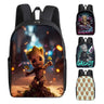 Groot Marvel Superhero Cartoon Backpack - Stylish School Bag for Students, Perfect Gift for Kids and Adults