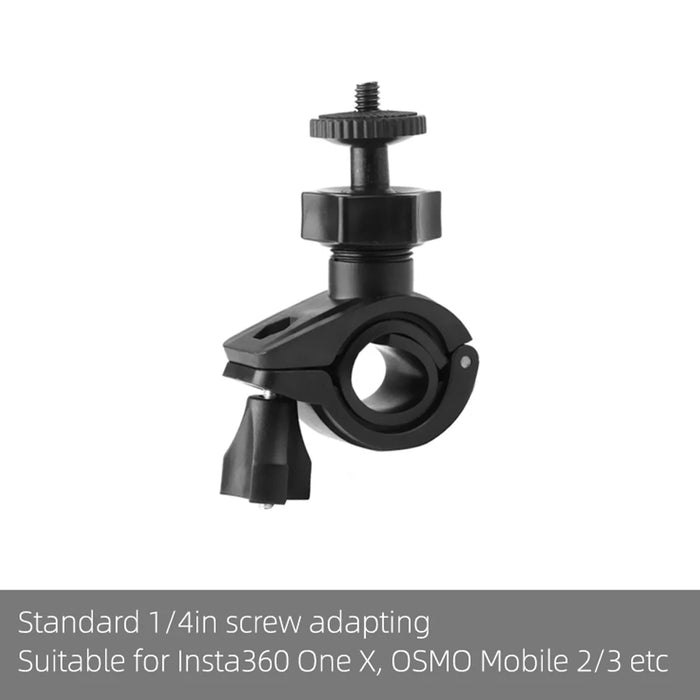 Bicycle Mount Holder Bike Clamp Stander Clip for Insta360 One X OSMO Mobile 3/2 Clamping Pipe Diameter Range 15-31mm