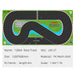 Image of the Lacatang Shop LDARC Mini RC Car Racing Track Mat, featuring a curvy track, grass area, and start/finish lines. Specifications: 120x60cm size, 6m PU fence length, PK mesh cloth material. Suitable for 1/64 and 1/76 scale vehicles. SKU: L05 27.