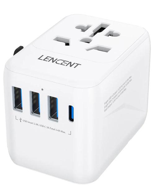 LENCENT Universal Travel Adapter with 3 USB Ports 1Type-C PD Charging LENCENT Universal Travel Adapter with 3 USB Ports 1TypeC PD Charging  Other AliExpress Lacatang Shop 