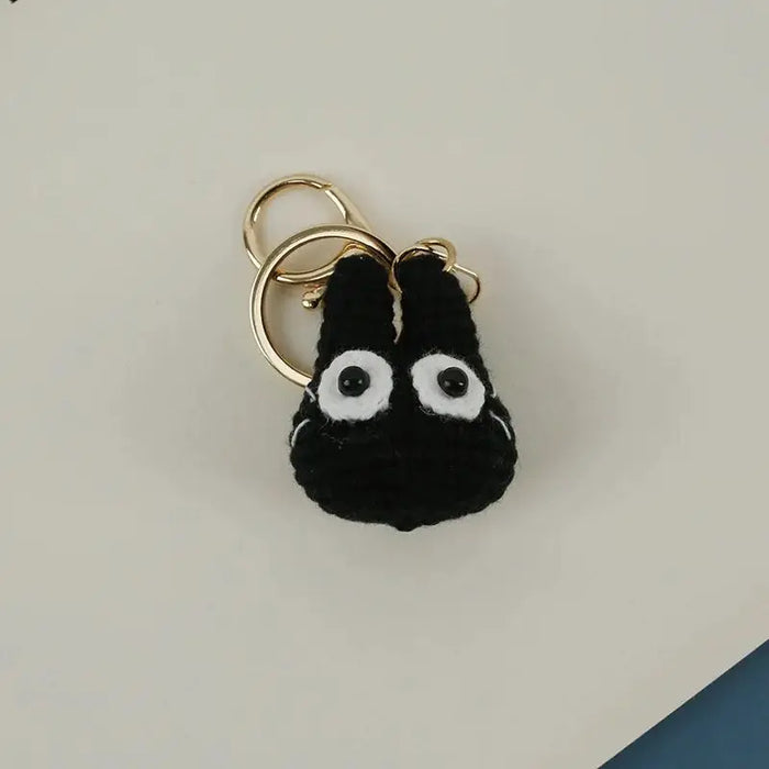 Adorable Knitted Cat Keychains - Kawaii Crochet Cat Doll Keyrings for Bags and Car Keys