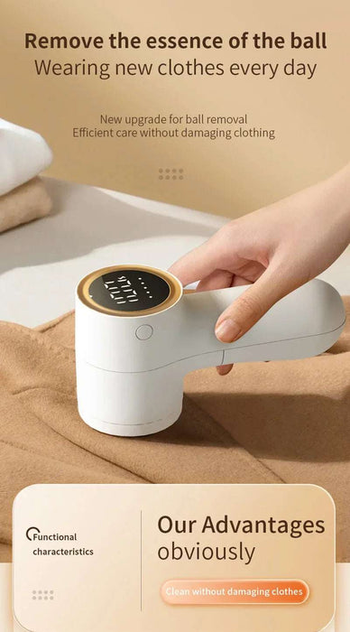 Xiaomi Electric Lint Remover USB Charging Intelligent Digital Display Hairball Trimmer Portable Clothes Shaver 5 Gear Razor