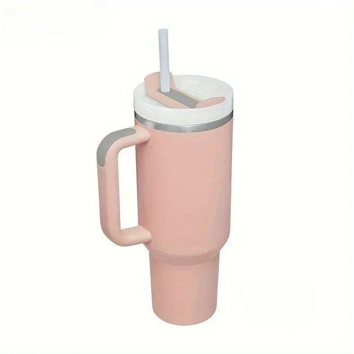 40oz 1200ML High Quality Insulated Tumbler with Handle Straw Double Wall Thermal Iced Travel Cup Coffee Cup Perfect Gift