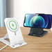 UKGO Folding Stand Holder Cradle for MagSafe Wireless Charger Holder for iPhone15 11 14 Pro Max Portable Desk Mobile Phone Stand UKGO Folding Stand Holder Cradle  MagSafe Wireless Charger Holder   Lacatang Shop Lacatang Shop 