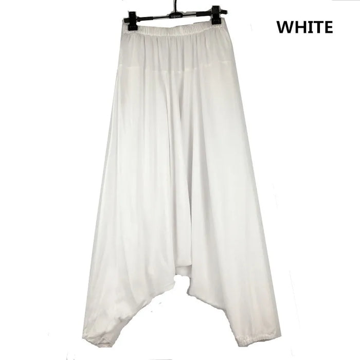 2024 Spring Women Casual Loose Harem Pants Solid Elastic Waist Summer Wide Leg Pants Plus size Cotton linen Trousers 4XL 5XL 2024 Spring Women Casual Loose Harem Pants Solid Elastic Waist Summer   Lacatang Shop Lacatang Shop 