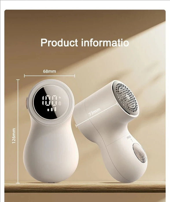 2024 New Electric Lint Remover Rechargeable Lint Remover Sweater Defuzzer Intelligent Digital Display Lints Shaver Trimmer