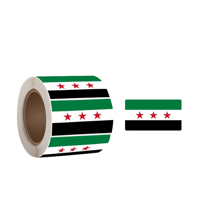 Funny Sticker Flag Map Of Syria Car Party Supplies Arab Republic Syria Three Star Flag Stainless Steel Thermos Cup Party Sticker