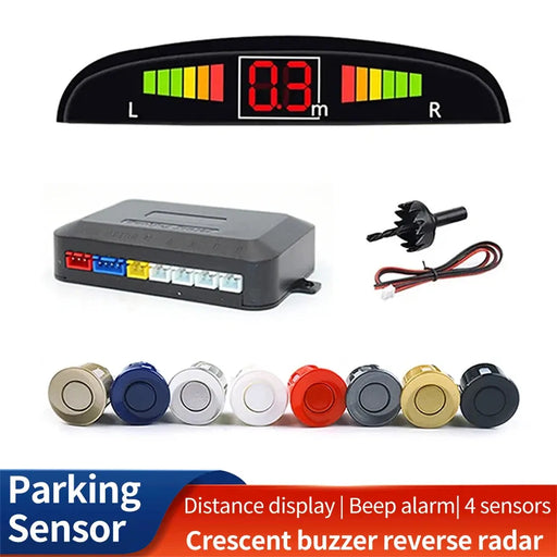 Brother Fei Car LED Parking Sensor Kit 4 Sensors 22mm Reverse Radar Sound Alert Indicator System 8 Colors 

Upgrade Your Car with Brother Fei LED Parking Sensor Kit - 8 Color Alert System!  Lacatang Shop Lacatang Shop 