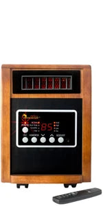 Infrared Heater Portable Space Heater, Original, 1500-Watt, Cherry (Pack of 1)