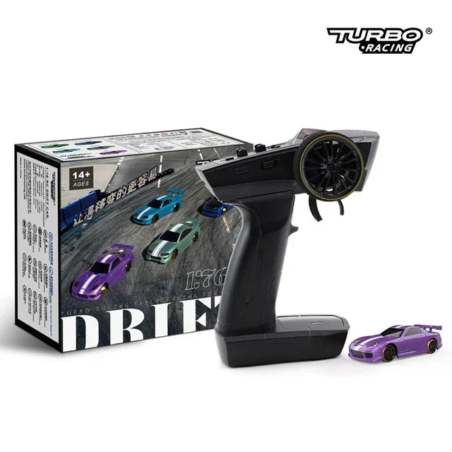 Turbo Racing 1:76 C64 C73 C72 C71 C74 Drift RC Car With Gyro Radio Full Proportional Remote Control Toys RTR Kit