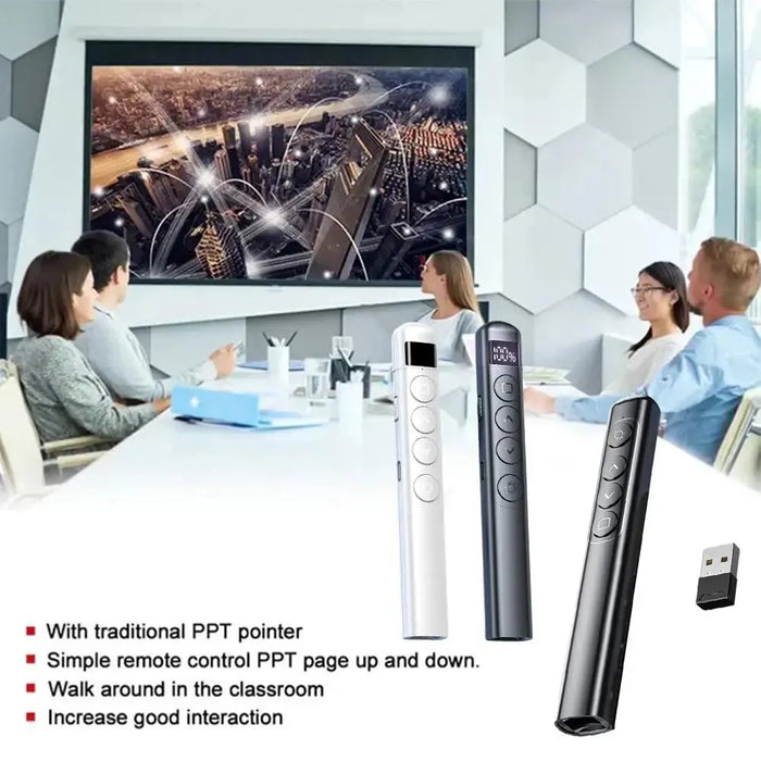 2.4GHz Wireless Presenter Red Laser Page Turning Pen Remote Control Volume Mouse Power Point RF USB Pointer Presentation PP B5R2 2.4GHz Wireless Presenter Red Laser Page Turning Pen Remote Control   Lacatang Shop Lacatang Shop 