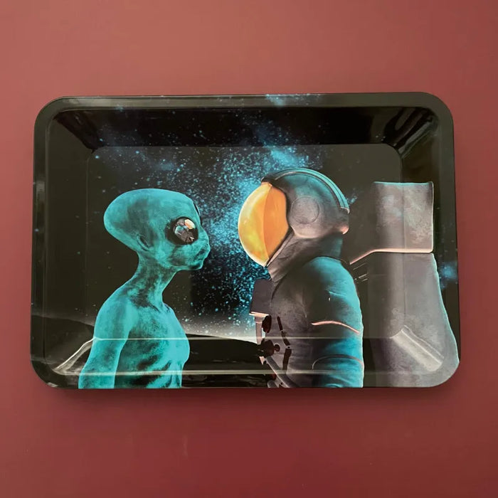 Collectible Metal Rolling Tray 7x4.92 Inches