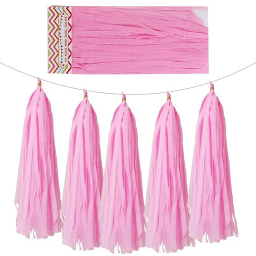 5pcs 12*35cm Colorful Tissue Paper Tassel Garland for Wedding Birthday Party Decorations DIY Baby Shower Event Party Supplies - Lacatang Shop