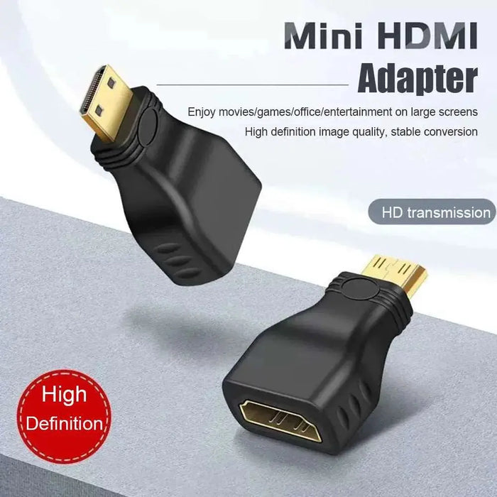 QGeeM MINI HDMI MALE TO HDMI A FEMALE ADAPTER converter HDMI to MINI HDMI Adatper 1080 P 2K 4K FOR MINI PC HDTV HD CAMERA 5504 QGeeM MINI  MALE TO  A FEMALE ADAPTER converter  to MINI   Lacatang Shop Lacatang Shop 