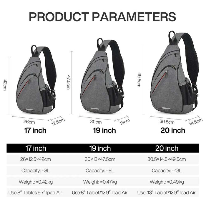 Mixi Men One Shoulder Backpack Women Sling Bag Crossbody USB Boys Cycling Sports Travel Versatile Fashion Bag Student School Mixi Men One Shoulder Backpack Women Sling Bag Crossbody USB Boys   Lacatang Shop Lacatang Shop 