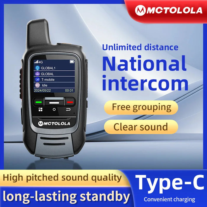 MOTOLOLA Global -4G POC walkie talkie, 5000 kilometers remote walkie talkie, global police civilian fleet walkie talkie (free) Motorola Global 4G POC Walkie Talkie - 5000km Range, Free!  Lacatang Shop Lacatang Shop 