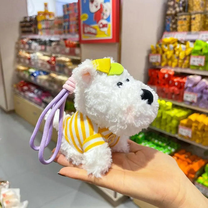 Cute Kawaii Plush Puppy Doll Toys Keychian Cartoon Bag Pendant Charms Car Keyring For Women Girls Birthday Gifts - Lacatang Shop