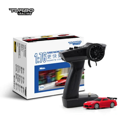 Turbo Racing 1/76 C71 C72 Drift Rc Car With Gyro Radio Full Proportional Remote Control Toys Rtr Table Toy Collection Model