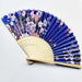 Elegant Handcrafted Foldable Cloth Fans with Bamboo Ribs - Floral Design for Weddings, Parties, and Performance Decor Elegant Handcrafted Foldable Cloth Fans with Bamboo Ribs - Floral   Lacatang Shop Lacatang Shop 