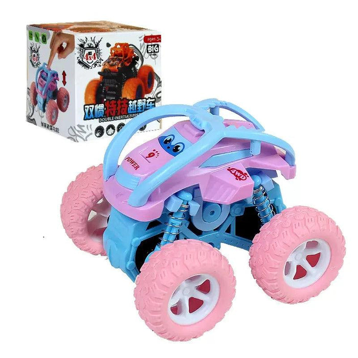 Off-Road Car Toys Rotate Toy Vehicles Inertial Four-wheel Drive Stunt Pull Back Toy Car Off-road Vehicle Children's Toy Car Gift Off-Road Car Toys Rotate Toy Vehicles Inertial Four-wheel Drive Stunt   Lacatang Shop Lacatang Shop 