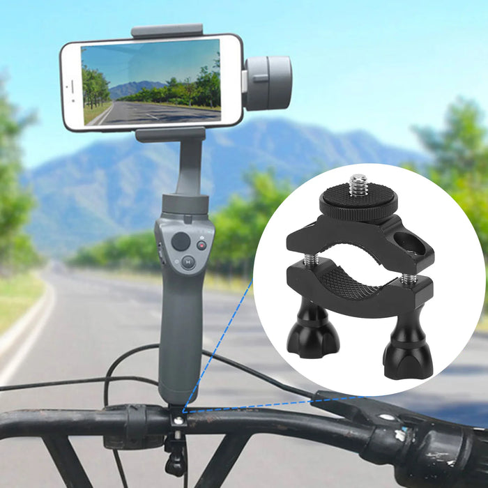 Bicycle Camera Clip 1/4 in Motorcycle Tripod Clamp Holder for Bicycle Motorbike Sports Camera new