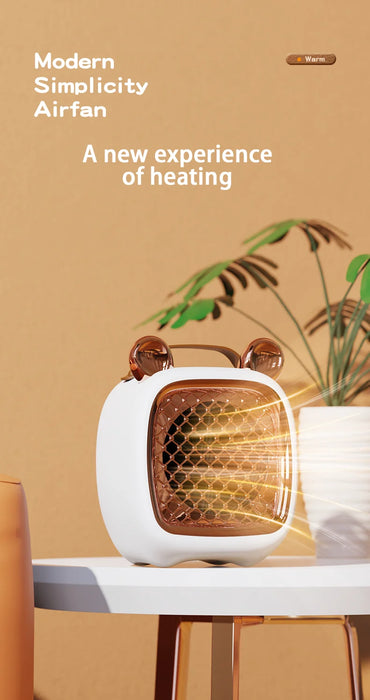 Electric Heater Mini Portable Intelligent Air Heater Reduced Wind Noise Home Heating Warmer Fan Intelligent Constant Temperature Mini Electric Heater: Portable, Quiet, Smart Home Heating Solution  Lacatang Shop Lacatang Shop 