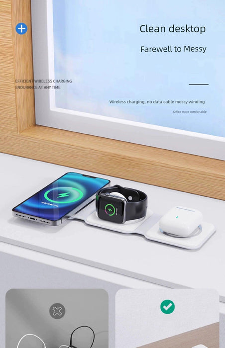 Three-in-One Headset iPhone Base Fast Charging Apple Three-in-One Headset iPhone Base Fast Charging Apple - Lacatang Shop  Lacatang Shop Lacatang Shop 