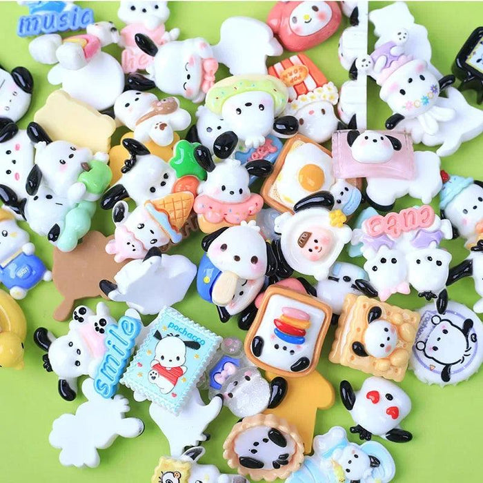 10Pcs Sanrio Accessories Korean Cartoon Kawaii Hellokitty Kuromi Mymelody Resin Diy Decoration Cute Girl Phone Case Headwear 10Pcs Sanrio Accessories Korean Cartoon Kawaii Hellokitty Kuromi   AliExpress Lacatang Shop 